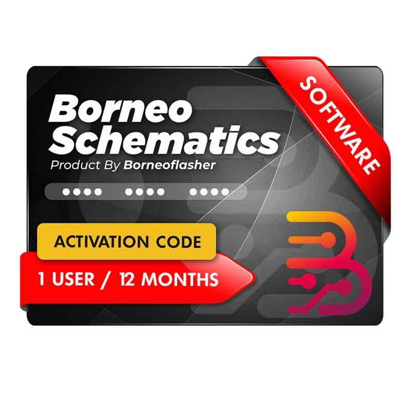 Borneo Schematics 1 User (6 Months)Activation/Renew Code⚡